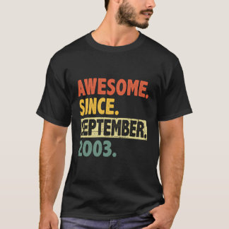 20. Geburtstag Phantastisch Seit September 2003 20 T-Shirt