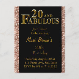 20. Geburtstag Postkarte