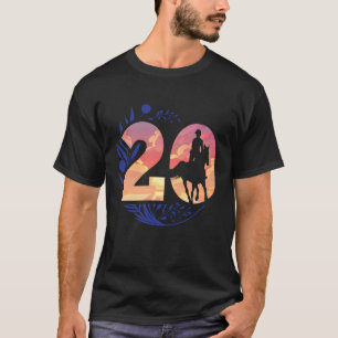 20. Geburtstag Reiter Pferdeliebhaber 20 Jahre alt T-Shirt