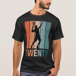 20. Geburtstag Retro Tennis Player 20 Jahre alt Tw T-Shirt
