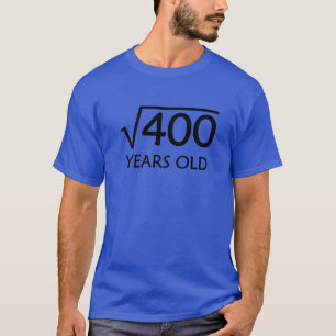 20. Geburtstag Shirt Quadratwurzel 400 - 20 Jahr