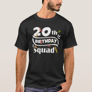 20. Geburtstag Squad Funny B-Tag 20 Jahre alt Gebu T-Shirt