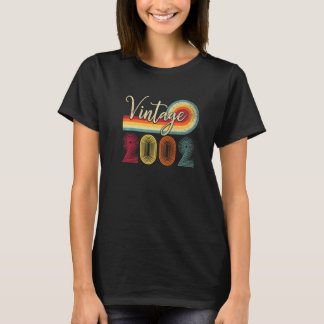 20. Geburtstag Vintag 2002 20 Jahre alte Männer Fr T-Shirt