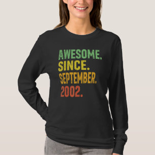 20. Geburtstag Vintag im September 2002 20 Jahre a T-Shirt