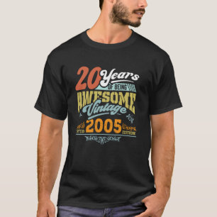 20. Geburtstag Vintage 2005 20 Jahre großartig T-Shirt