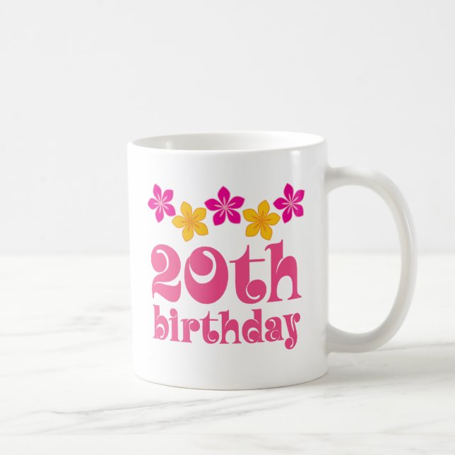 20. Geburtstags-Geschenk-Ideen Kaffeetasse (Rechts)
