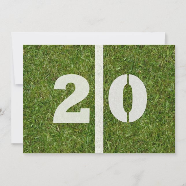 20. Geburtstags-Party! Einladung (Vorderseite)