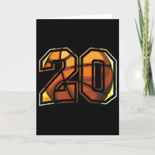 20. Geburtstagsgeschenk für Athleten, die Sketll s Karte