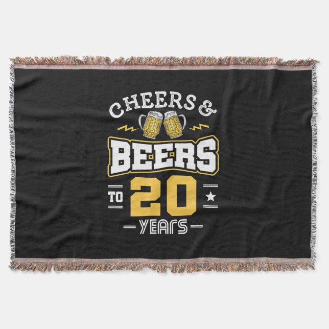 20. Geburtstagsjubiläum und Bier Geburtstag Decke (Vorderseite)