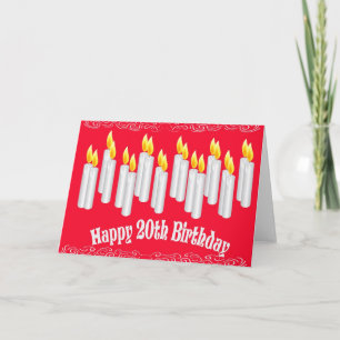 20. Geburtstagskarte Karte
