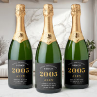 20. Geburtstagsname 2005 Black Gold Elegant Chic