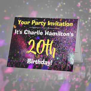 20. Geburtstagsparty Einladung