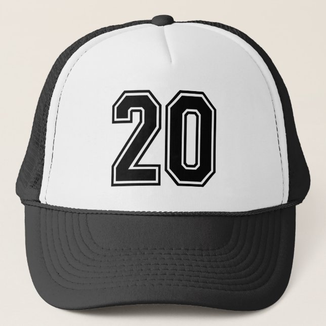 20. Geburtstagsparty Trucker Hat Truckerkappe (Vorderseite)