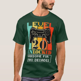 20. Geburtstagsspielerlevel unverschlossen Phantas T-Shirt