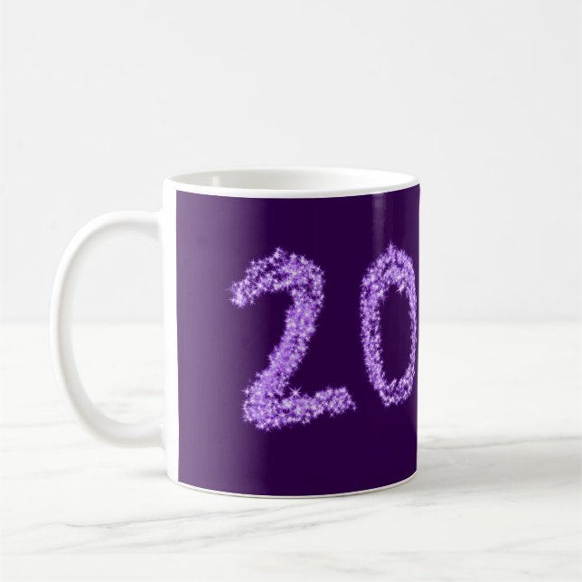 20. Happy Jubiläum Pärchenname Datum lila Kaffeetasse (Links)