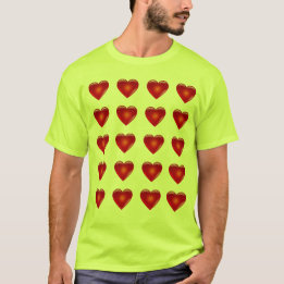 20 Herz für Sicherheit Gelb grün T-Shirt