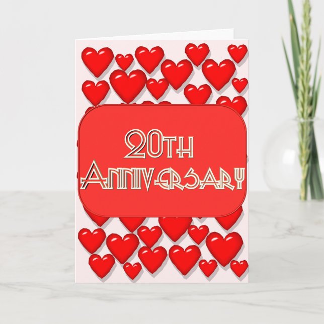 20. Hochzeit Karte (Vorderseite)