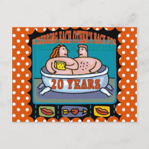 20. Hochzeit Postkarte