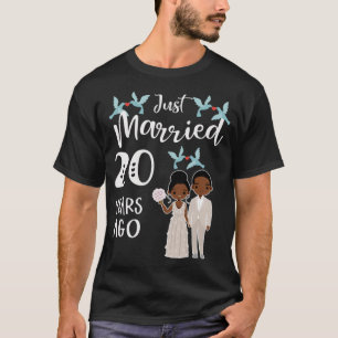 20. Hochzeitsjubiläum Gerade 20 Jahre verheiratet T-Shirt