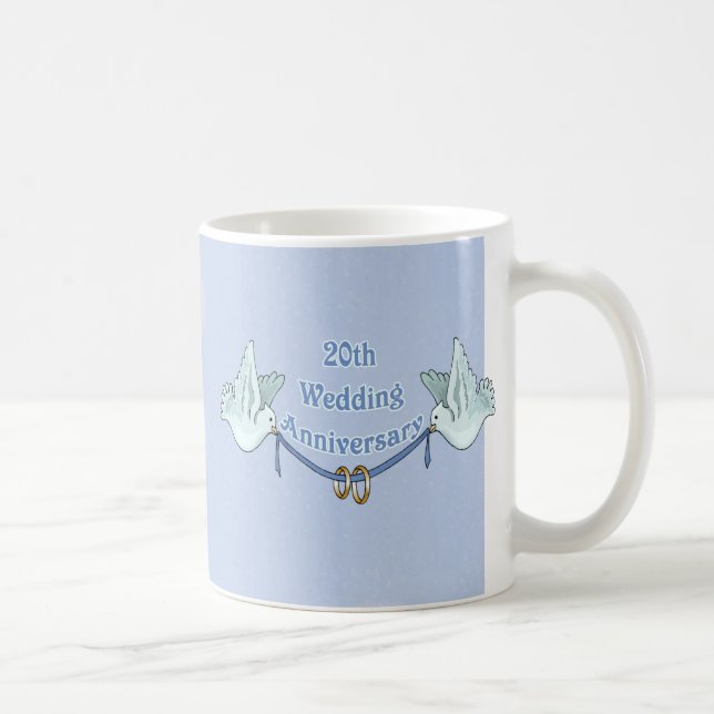 20. Hochzeitstag Kaffeetasse (Rechts)