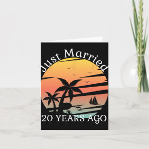 20. Hochzeitstag Kreuzfahrt nur verheiratet 20 Ye Karte