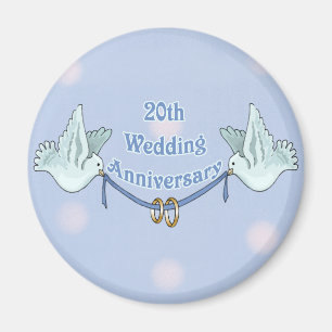 20. Hochzeitstag Magnet