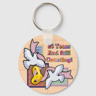 20. Hochzeitstag Schlüsselanhänger