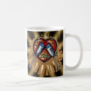 20. Hochzeitstagquadrat Tasse