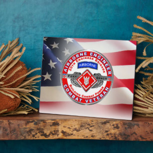 20. Ingenieur Brigade Combat Veteran Fotoplatte