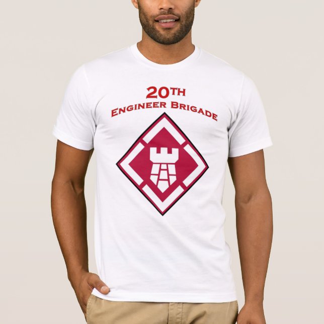 20. Ingenieur-Brigadenschulterflecken T - Shirt (Vorderseite)