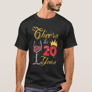 20 Jahre 2003 20. Geburtstag Wein Diamant T-Shirt