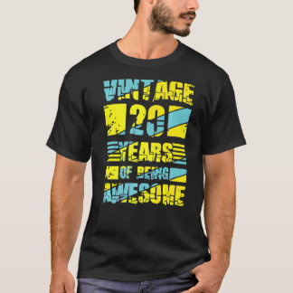 20 Jahre alt 20. Geburtstag 5 T-Shirt