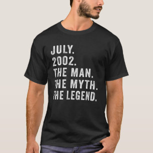 20 Jahre alt Geburtstag The Man Myth Legend 20. Ju T-Shirt