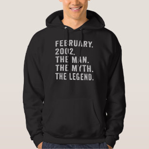20 Jahre alte Geburtstagsgeschenke Der Mann Mythos Hoodie