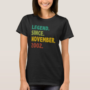 20 Jahre alte Legende Seit November 2002 20. Gebur T-Shirt