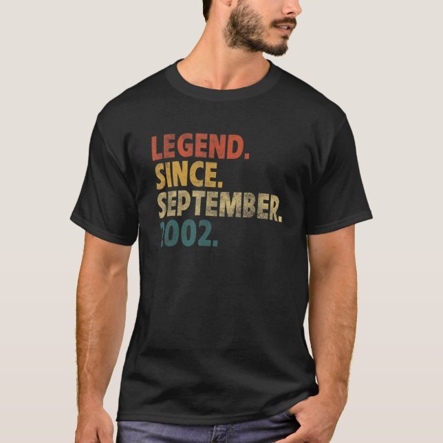 20 Jahre alte Legende Seit September 2002 20. Gebu T-Shirt (Vorderseite)