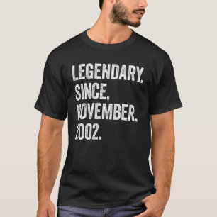 20 Jahre alter Legendär seit November 2002 20. T-Shirt