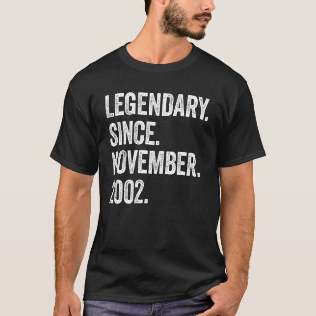 20 Jahre alter Legendär seit November 2002 20. T-Shirt (Vorderseite)
