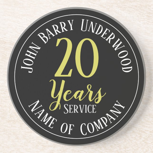 20 Jahre Auszeichnung der Bediensteten des Dienste Getränkeuntersetzer (Vorne)