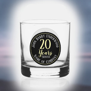 20 Jahre Betriebszugehörigkeit Firmenjubiläum Whiskyglas