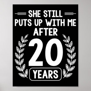 20 Jahre Eheschließungskapelle Funny 20. Jubiläum Poster