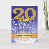 20 Jahre Erholung Jahrestag kühne Zahl