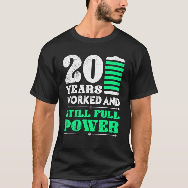 20 Jahre Firmenjubiläum T-Shirt (Vorderseite)