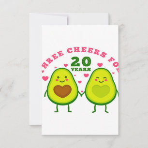 20 Jahre Hochzeitstag Ehemann Geschenk UAWG ca RSVP Karte