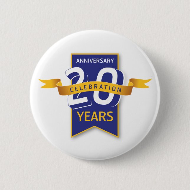 20 Jahre Jubiläumsdesign Button (Vorderseite)