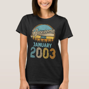 20 Jahre Phantastisch seit Januar 2003 20. Geburts T-Shirt