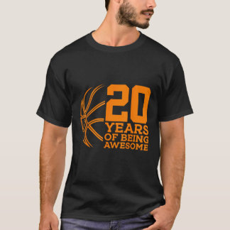 20 JAHRE PHANTASTISCHER BASKETBALL 20. GEBURTSTAG T-Shirt
