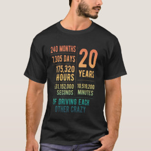 20 Jahre verheiratet Lustiger 20. Hochzeitstag T-Shirt