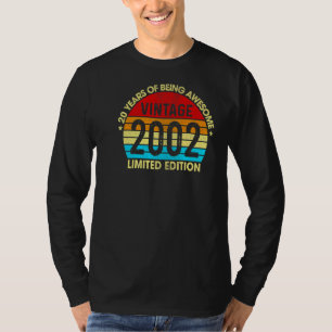 20 Jahre Vintag 2002 20. Geburtstag 1 T-Shirt