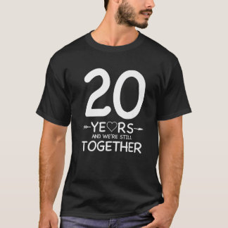 20 Jahre Zusammen Funny Matching Valentinstag Co. T-Shirt